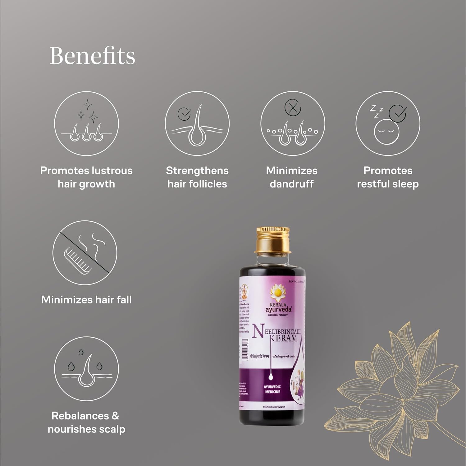 Picture of Kerala Ayurveda Neelibringadi Keram Liquid - 200 ml