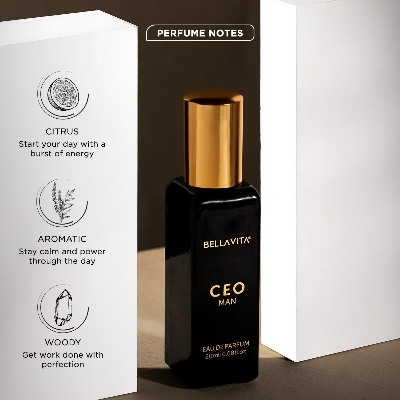 Picture of Bella Vita Luxury CEO MAN Eau De Parfum | Office Wear Perfume for Men with long lasting notes of Tonka and Agarwood 20 ML