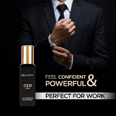 Picture of Bella Vita Luxury CEO MAN Eau De Parfum | Office Wear Perfume for Men with long lasting notes of Tonka and Agarwood 20 ML