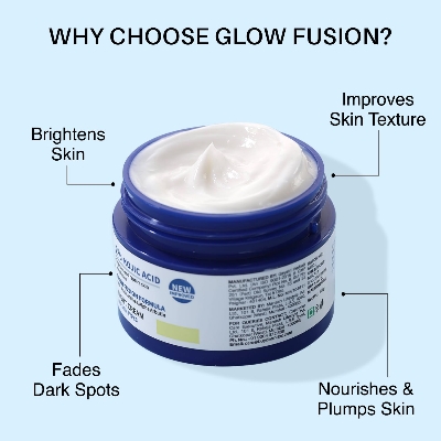 Picture of DERMDOC 2% Kojic Acid Night Cream (50g) | With Niacinamide & Alpha Arbutin | Face Moisturizer For Glowing & Brightening Skin | Reduces Dark Spots & Pigmentation | Minimizes Pores | Anti Aging