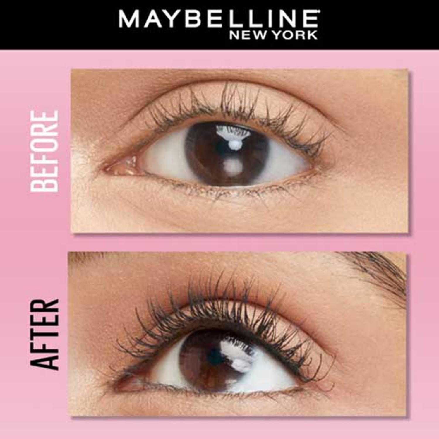Picture of Maybelline New York Mascara, Curls Lashes, Highly Pigmented Colour, Long-lasting, Waterproof, Hypercurl , Black, 9.2ml