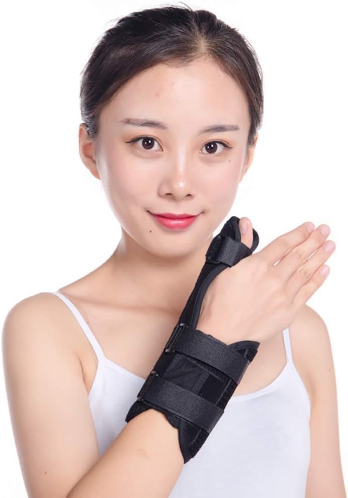 Picture of Thumb and Wrist Splint, Thumb Wrist Support Brace Adjustable Wrist Splint for Carpal Tunnel