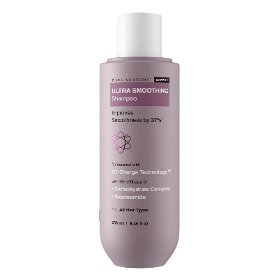 Picture of Bare Anatomy Ultra Smoothing Shampoo for Dry and Frizzy Hair | Restores Smoothing & Texture by 37% | Powered By Carbohydrate Complex & Niacinamide | SLS & Paraben Free | Vegan | For Men & Women -250ml