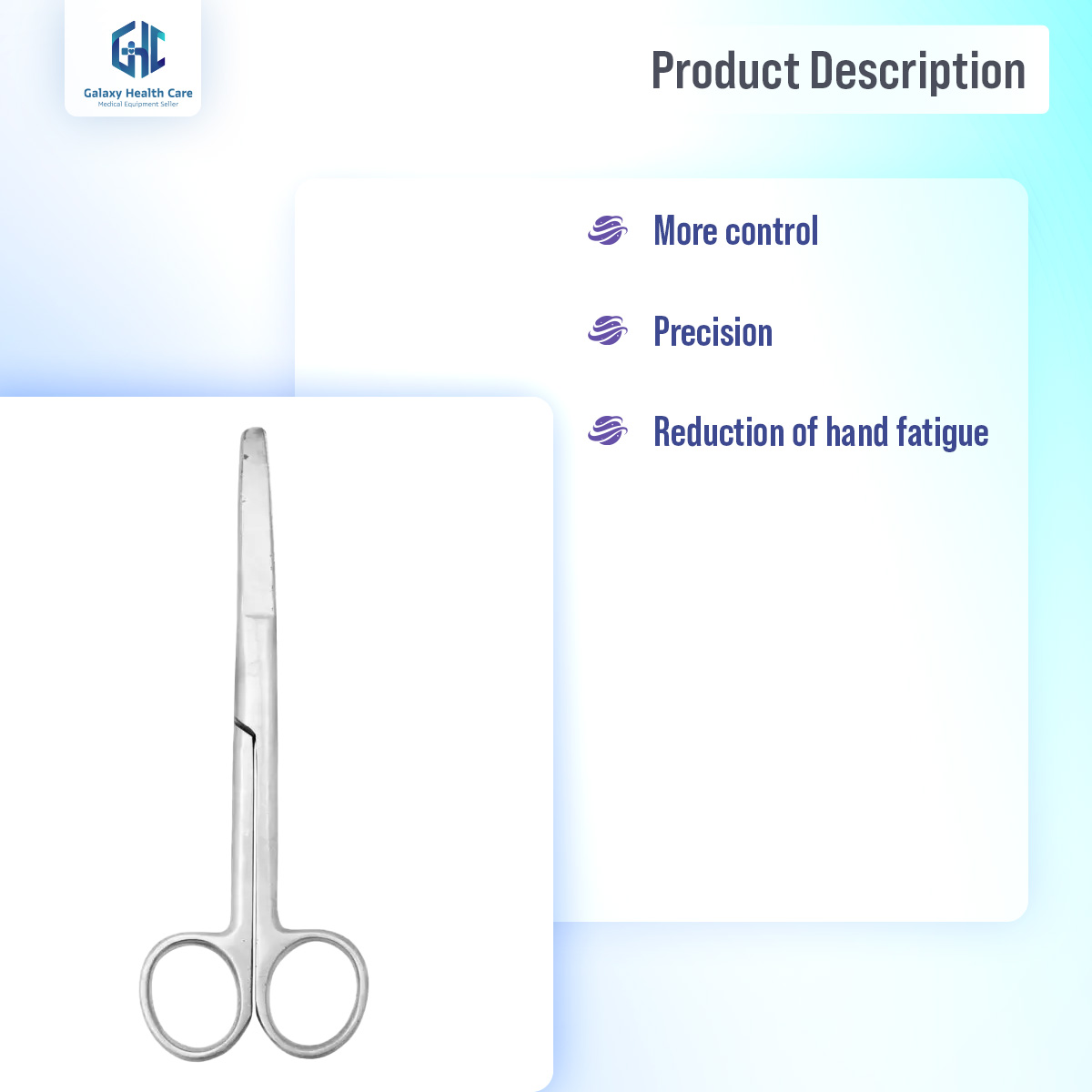 Picture of Blunt Dressing Scissor ⎜Surgical Dressing Scissor (Pack of 1)