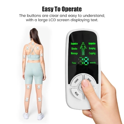 Picture of EMS Muscle Therapy Stimulator Machine Tens Unit Acupuncture Meridian Physiotherapy Pulse Abdominal Prostate Back Body Massager