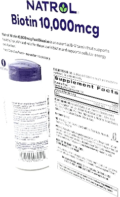 Picture of Natrol Biotin 10,000 mcg  Fast Dissolve Tablets-250 Counts