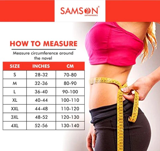 Picture of Samson Orthotics Contoured Lumbo Sacral LS Support Belt Spinal, Acute and Chronic Lower Back Pain, Spondylosis, Osteoporosis, Slip Disc, Post Disketomy Care for Women and Men