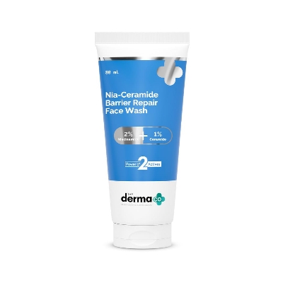 Picture of The Derma Co. Nia-Ceramide Barrier Repair Face Wash 80g | With 2% Niacinamide and 1% Ceramide | Gently Cleanses Skin & Nourishes Skin Barrier | All skin types
