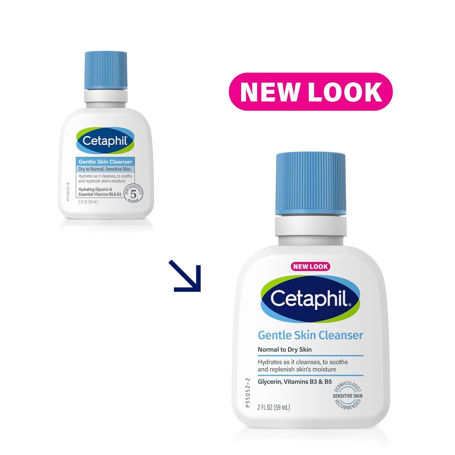 Picture of Cetaphil Face Wash, Hydrating Gentle Skin Cleanser for Dry to Normal Sensitive Skin-59 ml
