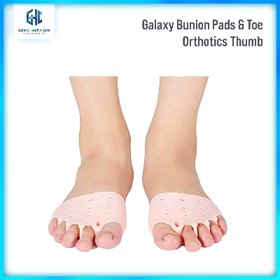 Picture of Galaxy Bunion Pads & Toe Orthotics Thumb Big Bone Orthotics 2 Pieces Toe Separators Bunion Corrector for Straightener of Hallux Valgus and Pain reliever (1 Pair)