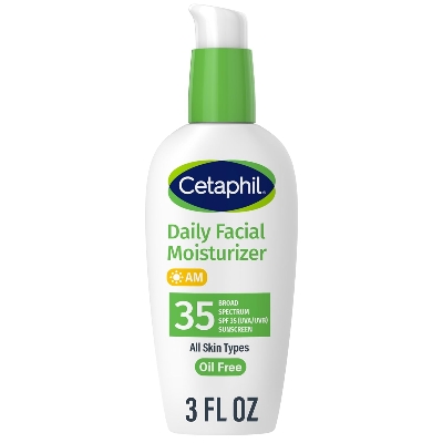 Picture of Cetaphil Face Moisturizer, Daily Oil Free Facial Moisturizer with SPF 35, For Dry or Oily Combination Sensitive Skin, Fragrance Free Face Lotion