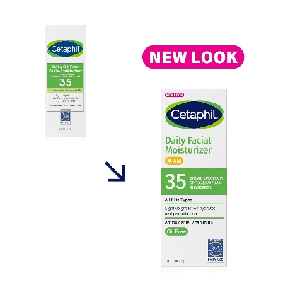Picture of Cetaphil Face Moisturizer, Daily Oil Free Facial Moisturizer with SPF 35, For Dry or Oily Combination Sensitive Skin, Fragrance Free Face Lotion