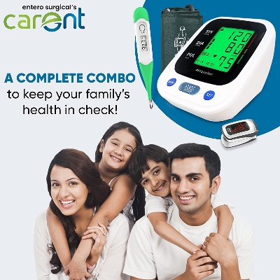 Picture of GALAXY Essential Health-check Kit | Digital BP Checking Machine, Digital Thermometer & Digital Pulse Oxmeter, Combo of 3