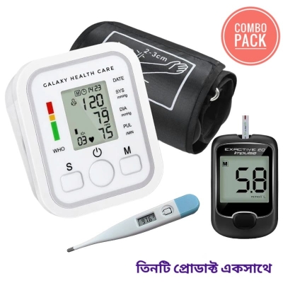 Picture of Digital Bp Checking Machine, Digital Thermometer And Glucometer , 3 Combo