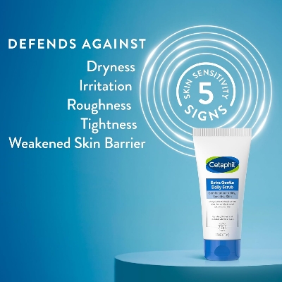 Picture of Cetaphil Exfoliating Face Wash, Extra Gentle Daily Face Scrub, Gently Exfoliates & Cleanses, For All Skin Types, Non-Irritating & Hypoallergenic, Suitable For Sensitive Skin, 6 Fl Oz