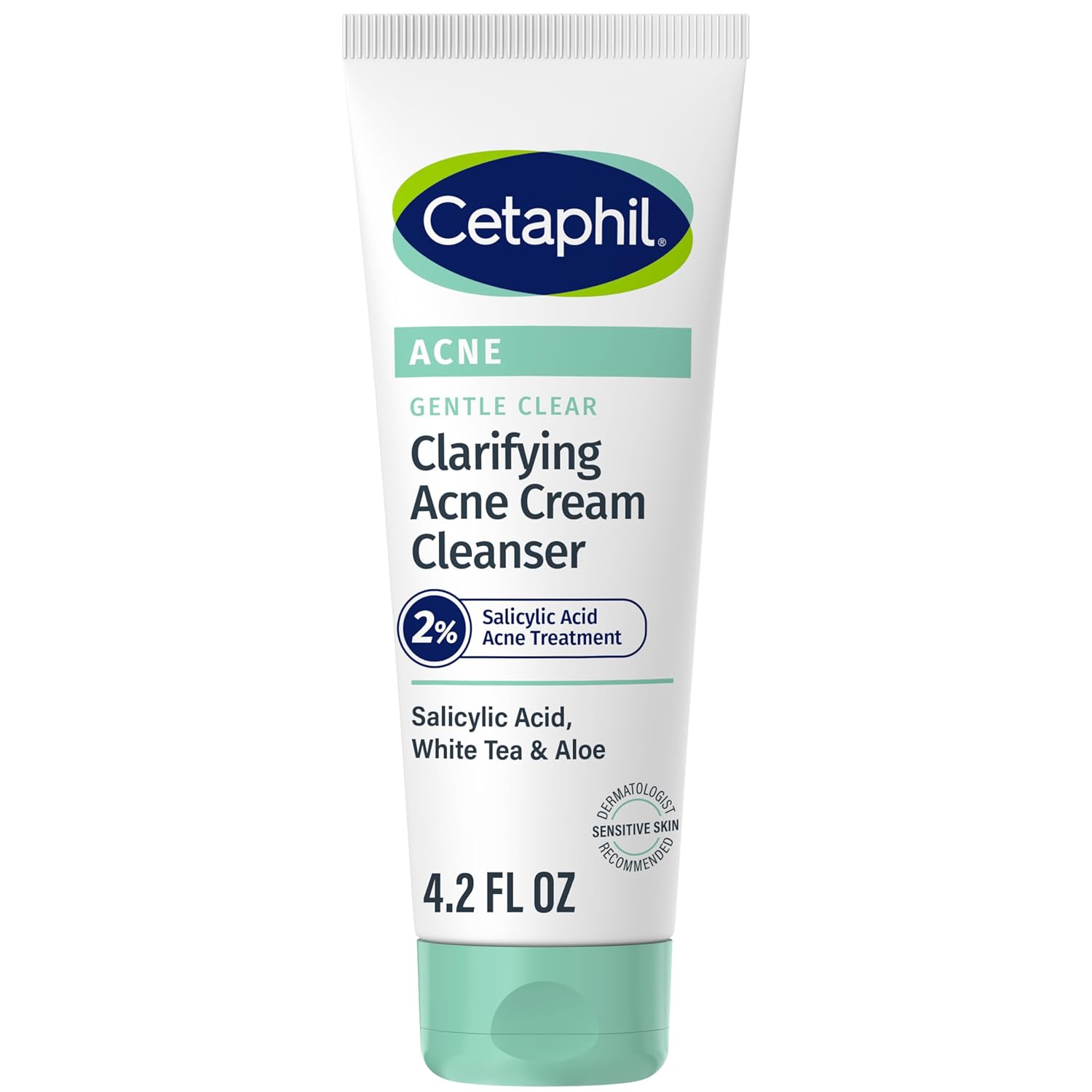 Picture of Cetaphil Acne Face Wash, Gentle Clear Clarifying Acne Cream Cleanser with 2% Salicylic Acid, Deep Cleans & Treats Acne Prone Skin, Skin Care for Sensitive Skin, 4.2oz