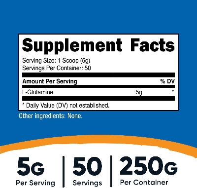 Picture of Nutricost L-Glutamine Powder Supplement Unflavored 250 Grams