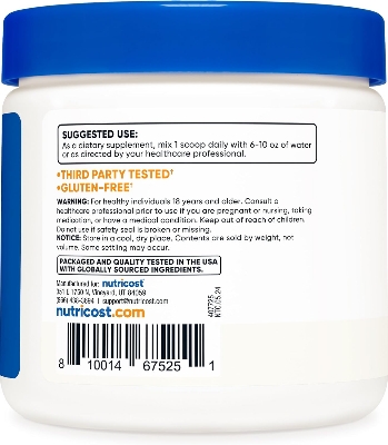 Picture of Nutricost L-Glutamine Powder Supplement Unflavored 250 Grams