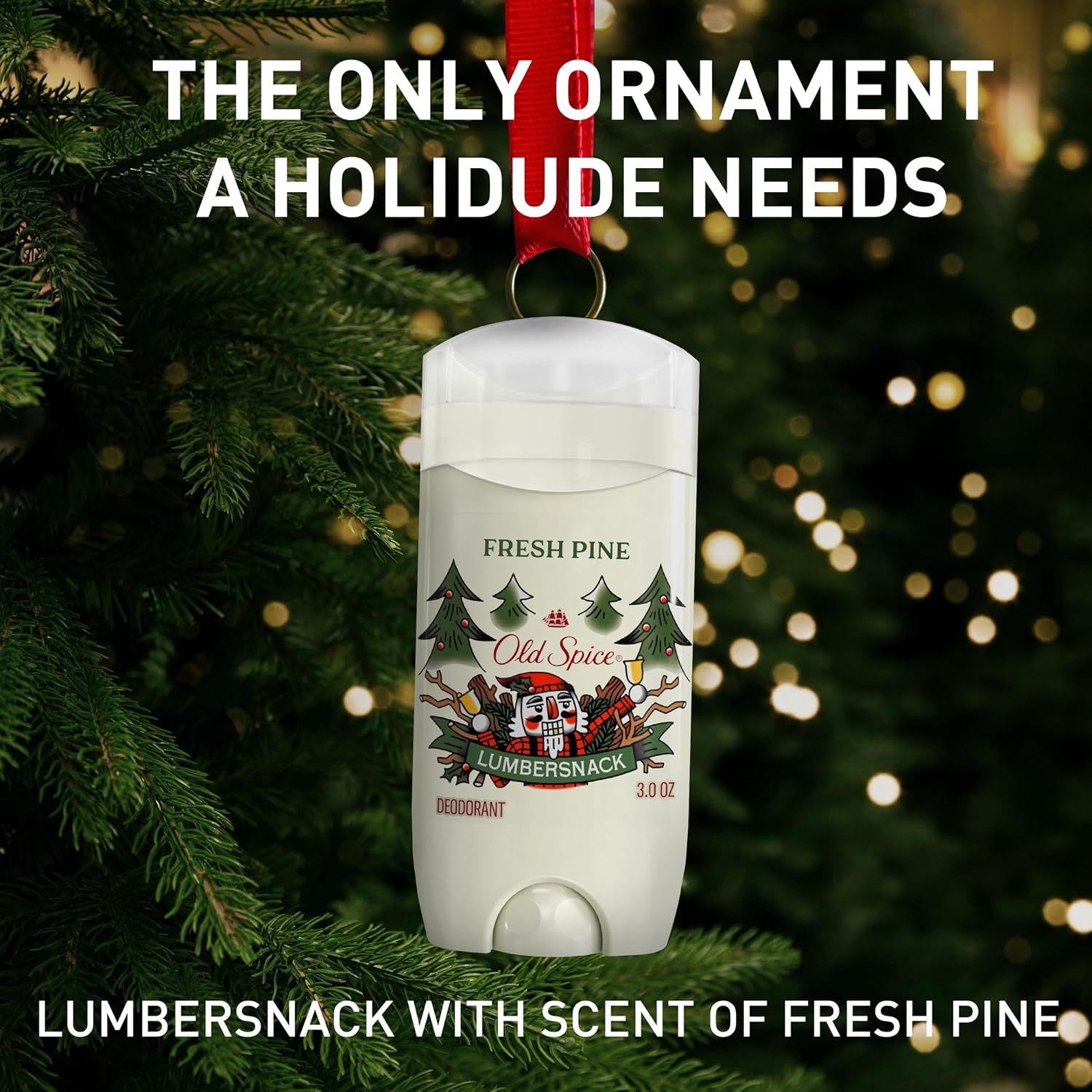Picture of Old Spice Aluminum Free Deodorant for Men, Holidudes Limited Edition, 24/7 Holiday Freshness, Odor Protection, Stocking Stuffer, Lumbersnack with Fresh Pine Scent, 3.0 oz