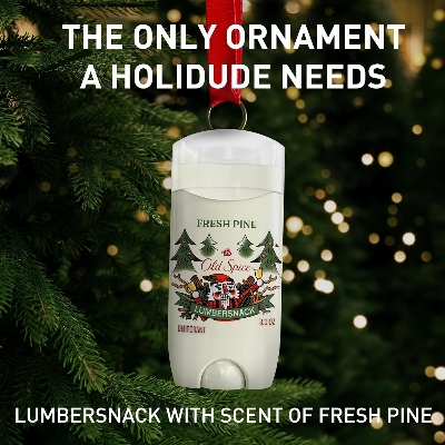 Picture of Old Spice Aluminum Free Deodorant for Men, Holidudes Limited Edition, 24/7 Holiday Freshness, Odor Protection, Stocking Stuffer, Lumbersnack with Fresh Pine Scent, 3.0 oz