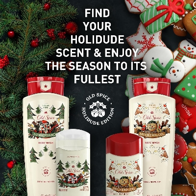 Picture of Old Spice Aluminum Free Deodorant for Men, Holidudes Limited Edition, 24/7 Holiday Freshness, Odor Protection, Stocking Stuffer, Lumbersnack with Fresh Pine Scent, 3.0 oz