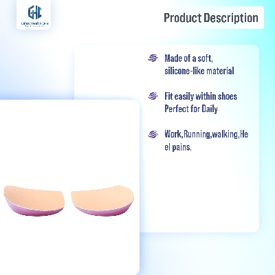 Picture of Galaxy Orthopedic Insoles Shoe Inserts Medial & Lateral Heel Wedge Lift Silicone Pads Corrective O/X Type Leg, Perfect Halfsphere Design for Bowlegs and Knock Knees