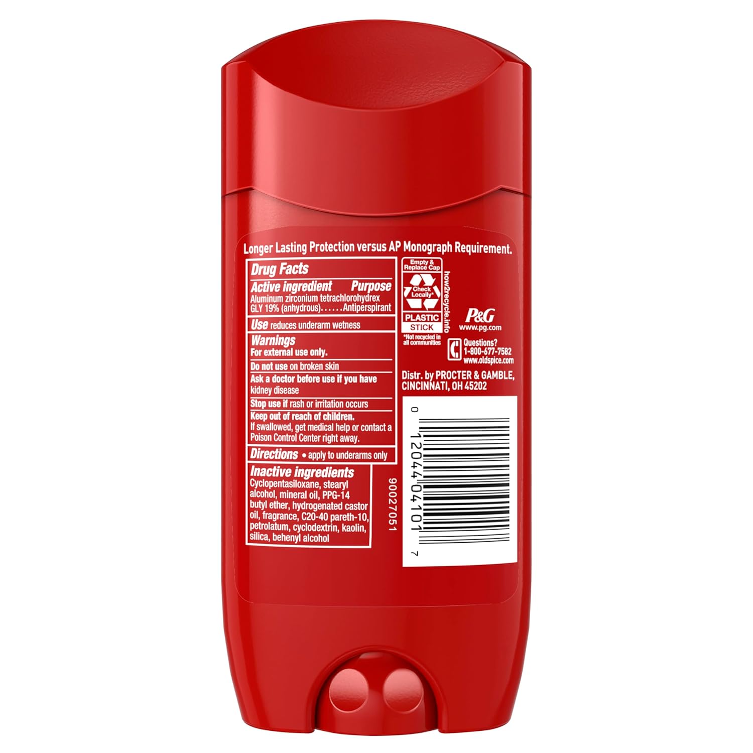 Picture of Old Spice Antiperspirant and Deodorant for Men, Invisible Solid, Swagger Scent, 3.4 oz