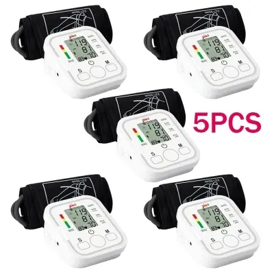 Picture of 5pcs Blood Pressure Monitor Upper Arm Automatic Tonometer Digital Blood Pressure Meter BP Medical Sphygmomanometer Pulse