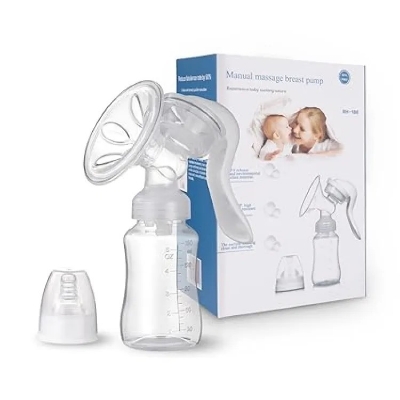 Picture of Manual Baby Bottle Pump, Nipple Bottle, Milk Feeding, Brest Pumps, Suction, Postpartum Supplies, Accessories