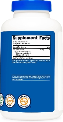 Picture of Nutricost Milk Thistle 1,000mg Equivalent, 240 Capsules - 250mg of 4:1 Extract - Vegan, Non-GMO and Gluten Free
