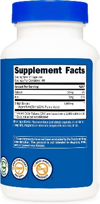 Picture of Nutricost Shilajit Capsules (1,000 mg Per Serving) (120 Capsules) - Shilajit Extract with Naturally Occuring Fulvic Acid, 60 Servings, Gluten Free, Non-GMO, Vegan Friendly Dietary Supplement