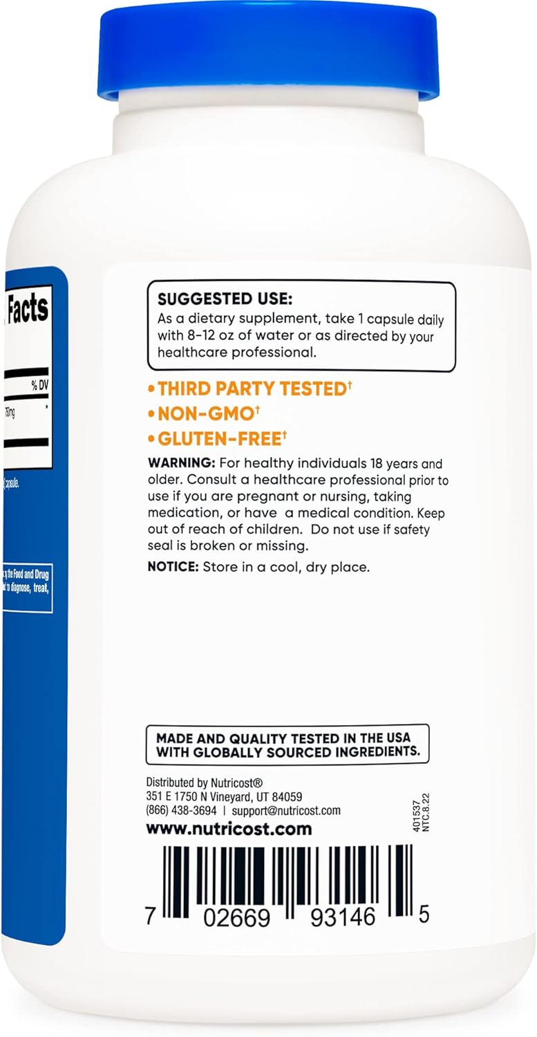 Picture of Nutricost Maca Root (Lepidium meyenii) 750mg, 180 Capsules, 180 Servings