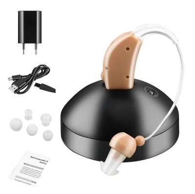 Picture of Rechargeable Hearing Aid for Seniors, Ear Care Tools, Adjustable Sound Amplifier, Hearing Loss