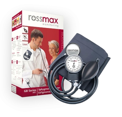 Picture of Rossmax GB112 Aneroid Blood Pressure Monitor Sphygmomanometer with Stethoscope Dual Head (Black)