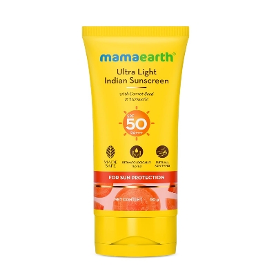 Picture of Mamaearth Ultra Light Indian Sunscreen-50 g (packgaing may vary)