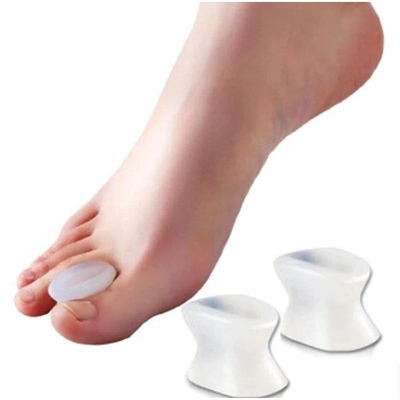 Picture of 1pair Toe Separators Spacer Straightener thumb finger big feet device pad toe pads thumb valgus corrector Relief Foot Bunion