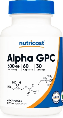 Picture of Nutricost Alpha GPC 600mg, 60 Vegetarian Capsules - Non-GMO and Gluten Free, 300mg Per Capsule