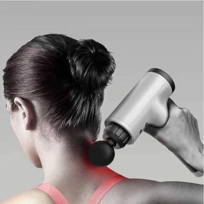 Picture of 6 Adjustable Speed Massage Massage Physiotherapy Device Handheld Portable and Rechargeable Full Body Vibration Device for Pain Relieve with 4 Massage Head Facial Massager (Multicolor)