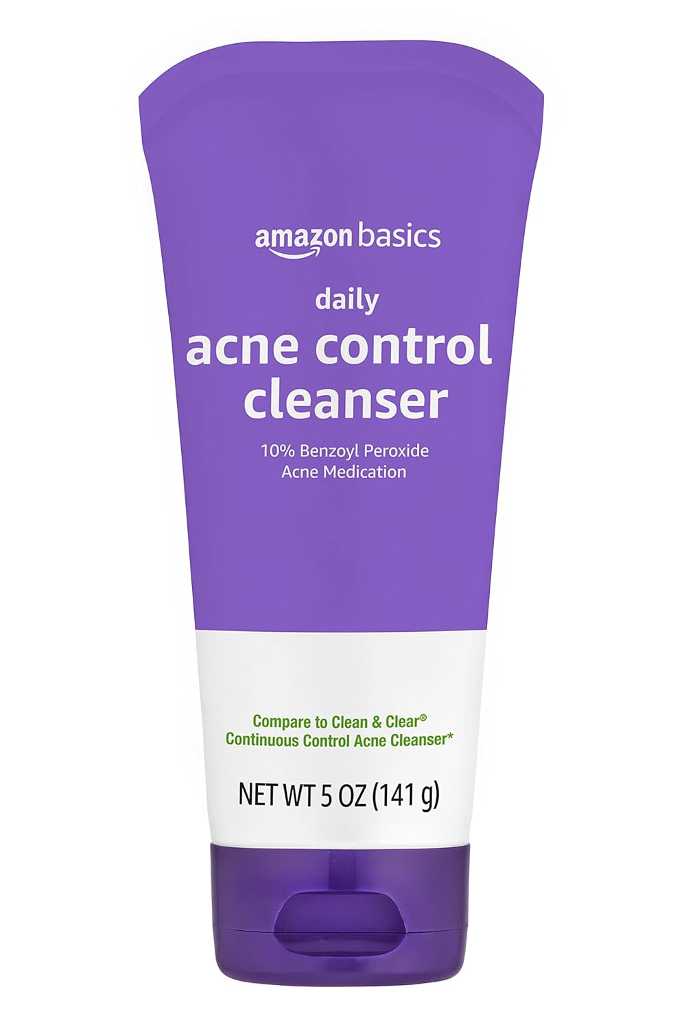 Picture of Amazon Basics Acne Cleanser Face Wash - Daily Control, Maximum Strength 10% Benzoyl Peroxide, 5 Ounce