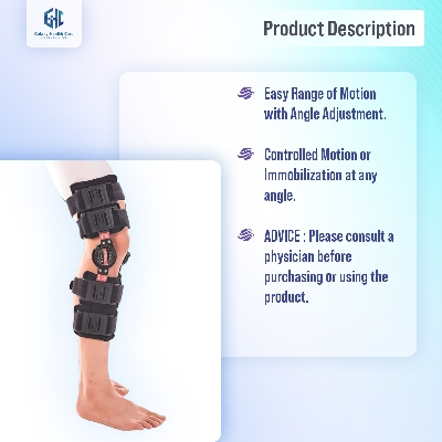 Picture of Samson Ajustable ROM Knee Brace for Multiple Orthopedic Problems - Useful for Tendon/Ligament Injuries, ACL or PCL Injuries, Osteoarthrits of Knee, 18.00 Inches / 46 CM (Size : Universal)
