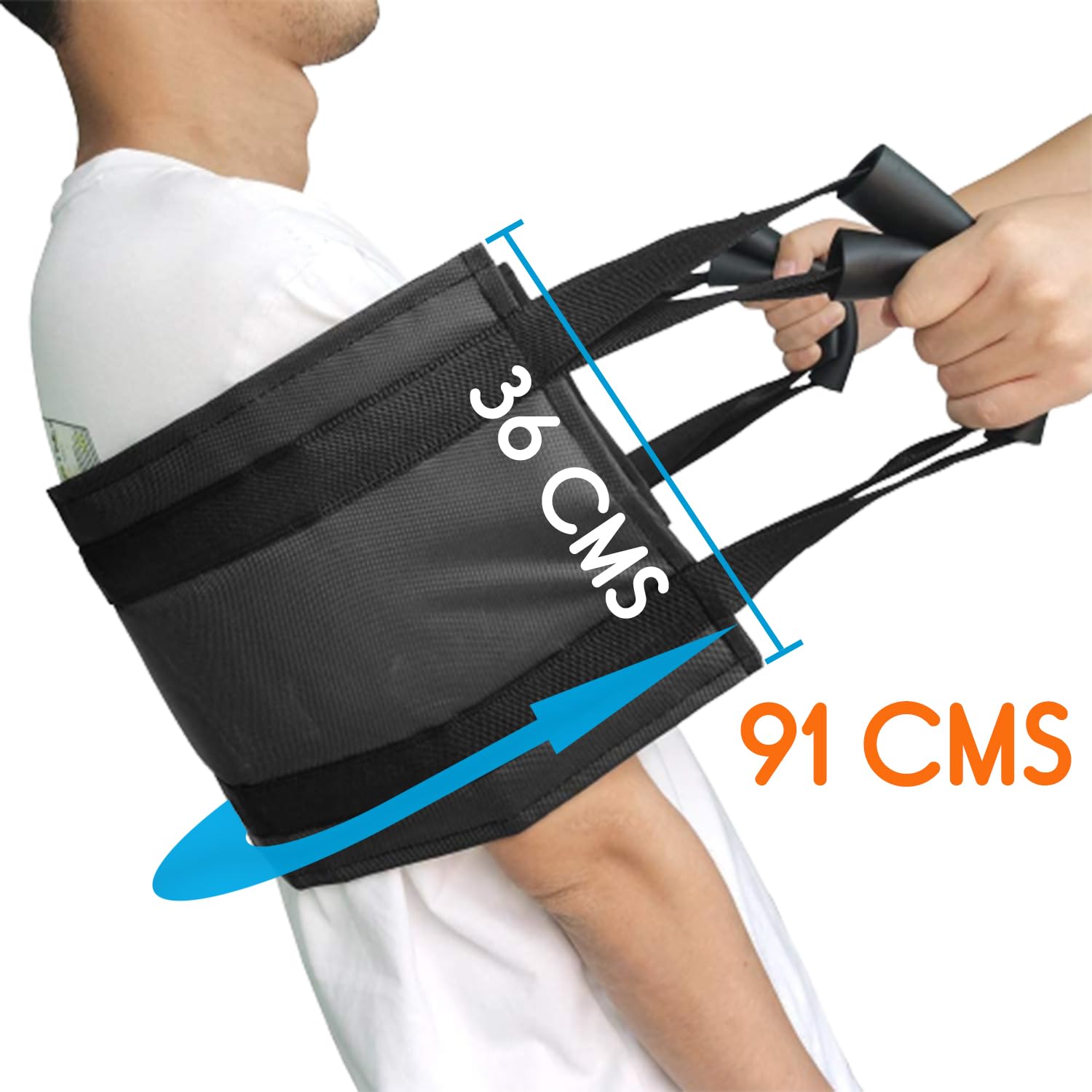 Picture of Galaxy health care Patient Lifting belt, Assist Pad, Durable Transfer Belt with Handles, Provides Safe Transfers from Cars, Bed, Wheelchairs, sofa (36” x 14”)