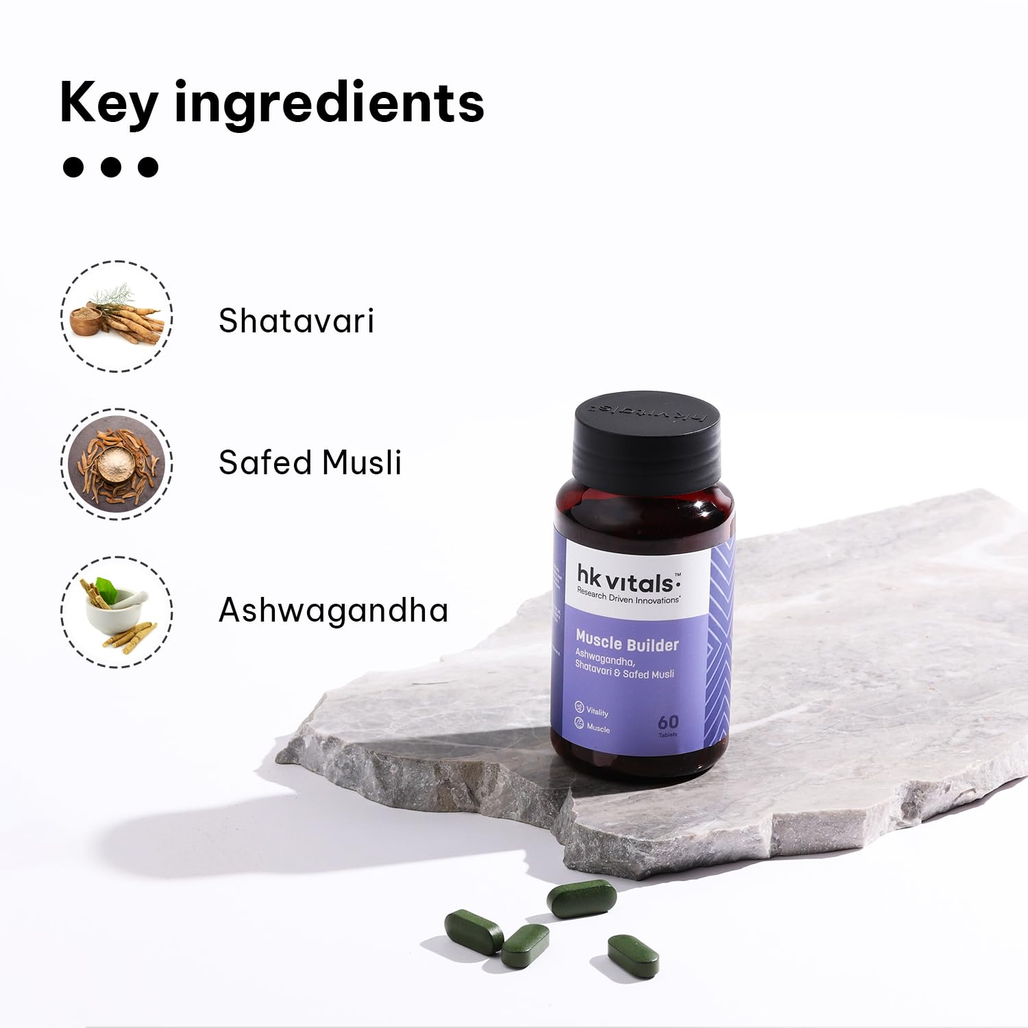 Picture of HealthKart hkvitals Muscle Builder (60 Tablets)