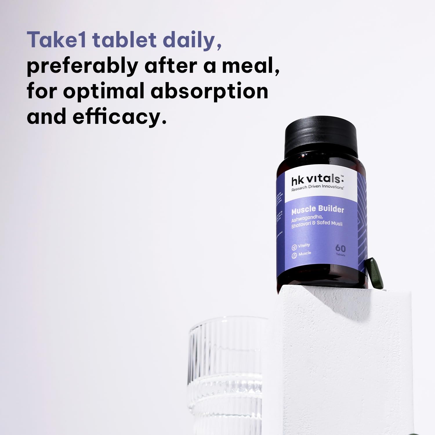 Picture of HealthKart hkvitals Muscle Builder (60 Tablets)