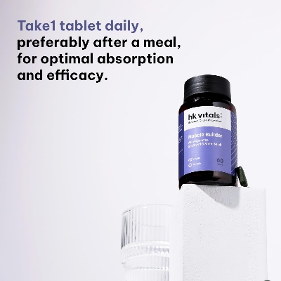 Picture of HealthKart hkvitals Muscle Builder (60 Tablets)