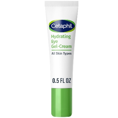 Picture of Cetaphil Hydrating Eye Gel-Cream, With Hyaluronic Acid, 0.5 Fl oz, Brightens and Smooths Under Eyes, 24 Hour Hydration for All Skin Types, (Packaging May Vary)