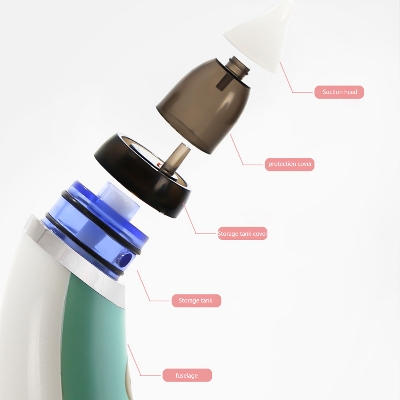 Picture of Baby nasal aspirator electric safety hygienic nasal suction device has 2 sizes of nose tip and oral sucking newborn boy girl