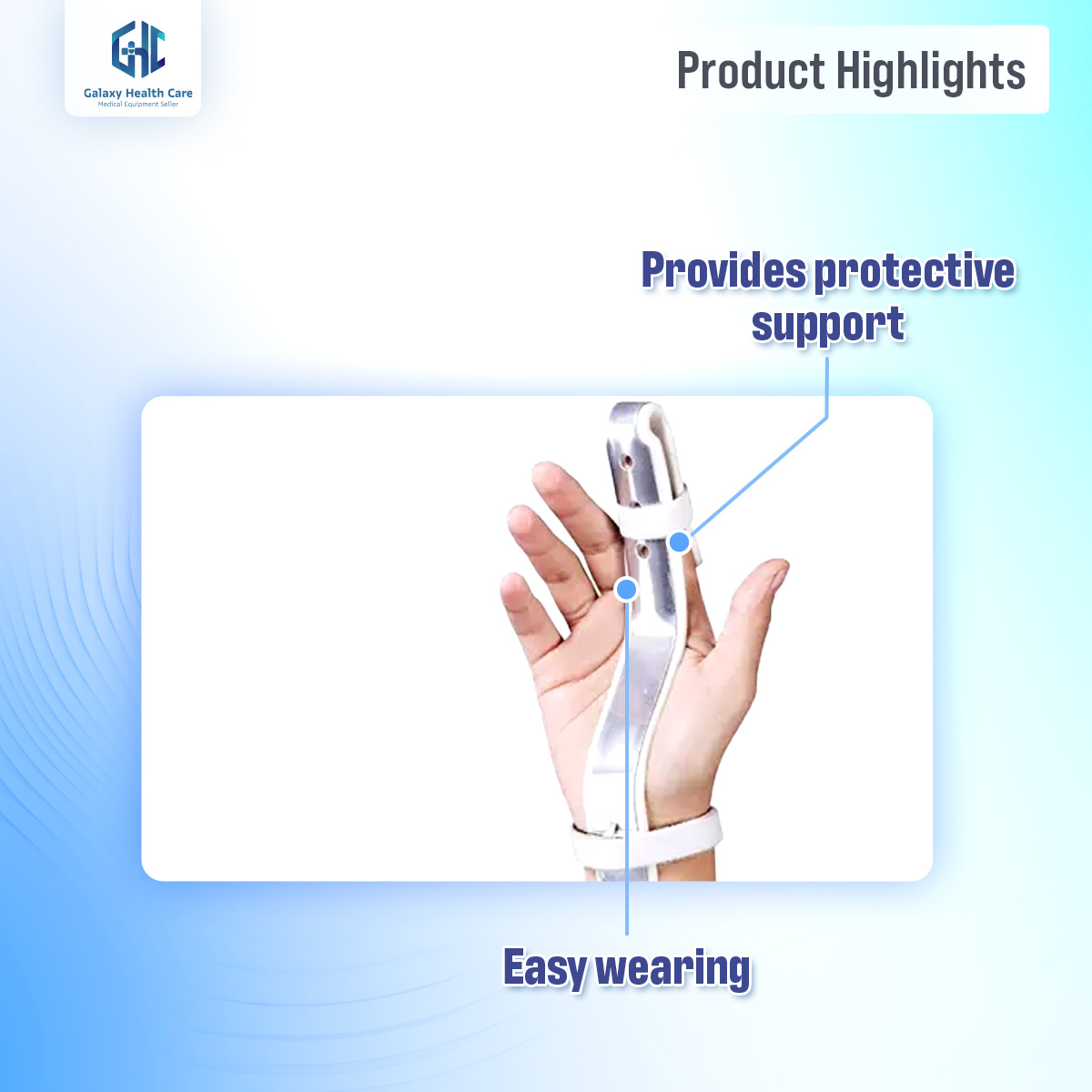 Picture of Tynor Finger Extension Splint (Injured Finger Immobilization)