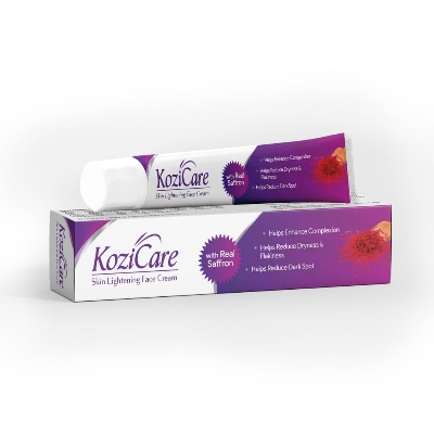 Picture of Kozicare Kojic Acid Cream | Glutathione Cream | Saffron Face Cream | Tan Removal Cream | Face Cream for Glowing Skin | Non-Greasy & Lightweight | Face Cream for Men & Women - 15 g