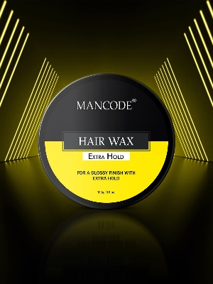 Picture of Mancode Extra Hold Hair Wax 100 gm for MEN | Long Lasting Stylist Look | Glossy Finish | Shine | Restylable Anytime, Easy Wash Off | No Paraben, Sulphate, Alcohol & Harmfull Chemicals