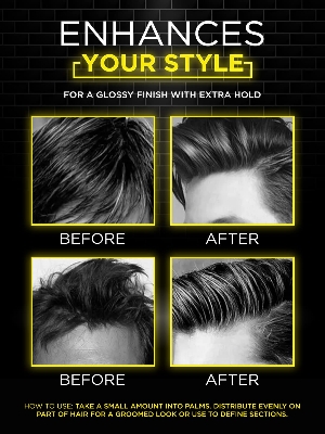 Picture of Mancode Extra Hold Hair Wax 100 gm for MEN | Long Lasting Stylist Look | Glossy Finish | Shine | Restylable Anytime, Easy Wash Off | No Paraben, Sulphate, Alcohol & Harmfull Chemicals